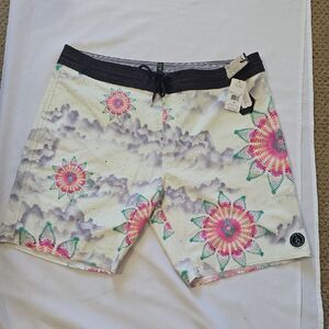 Volcom Multicolor Floral Board‎ Shorts 38